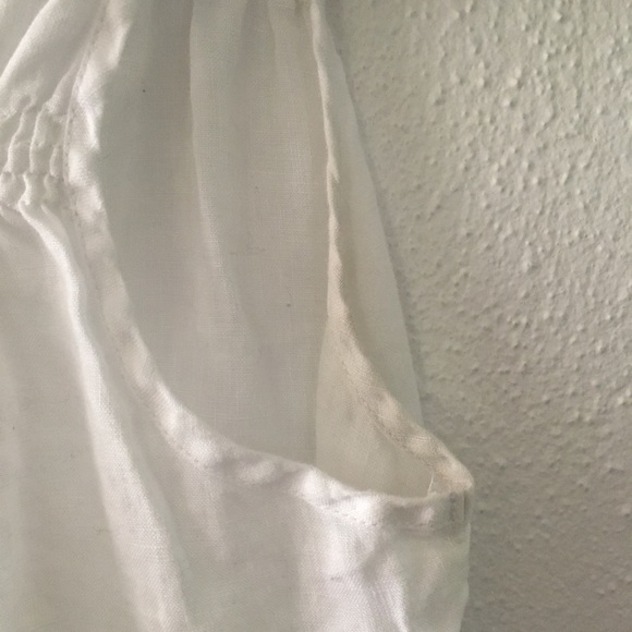 Gap white linen pullover blouse - Picture 4 of 8